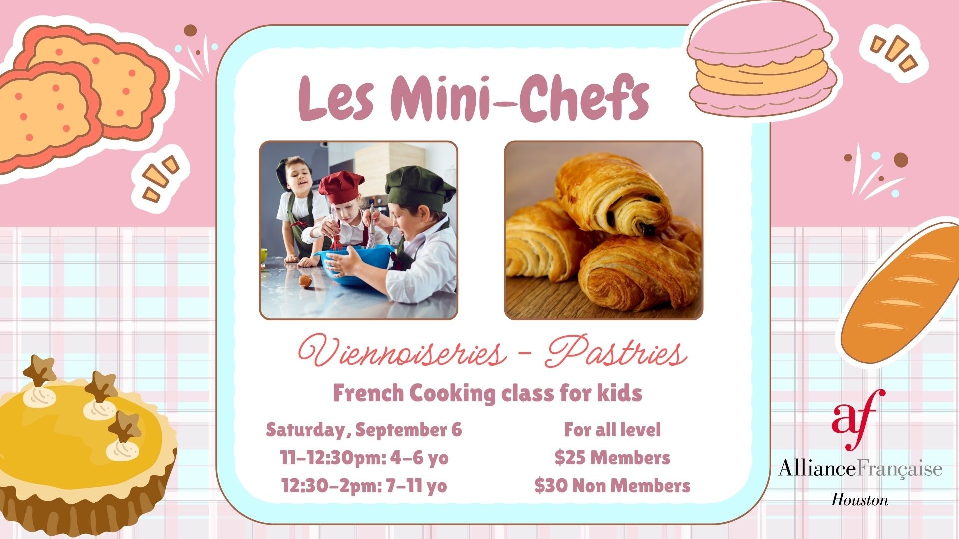 Les Mini-Chefs 4-6yo– French Pastries Workshop