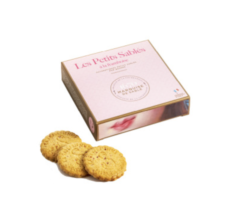 La Sablesienne Shortbread Cookies with Raspberry 3.5oz
