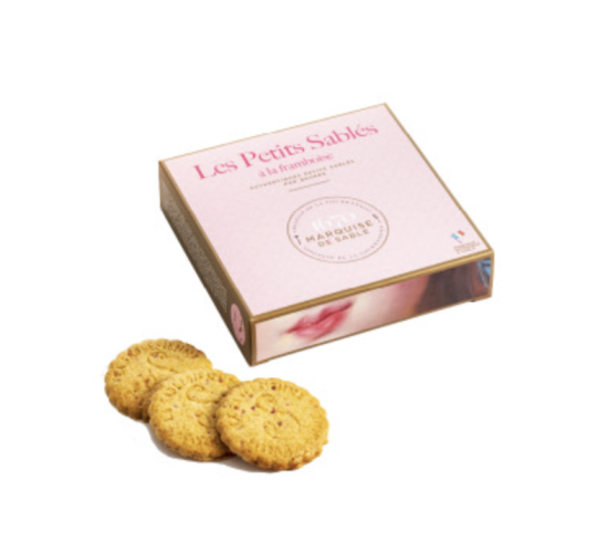 La Sablesienne Shortbread Cookies with Raspberry 3.5oz