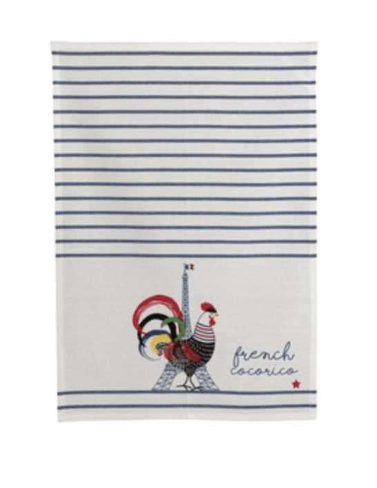 Torchons & Bouchons Cocorico Tea Towel