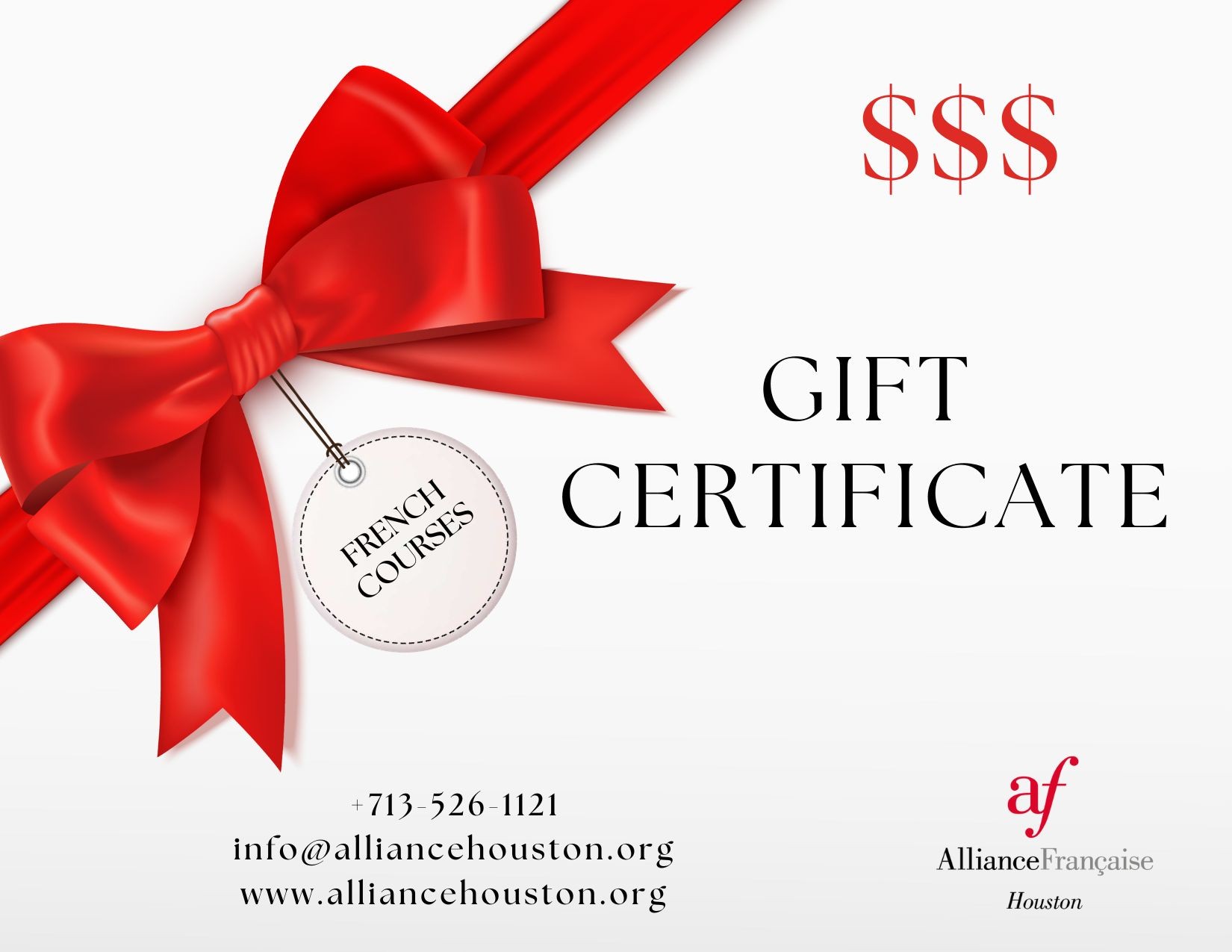 Gift certificate