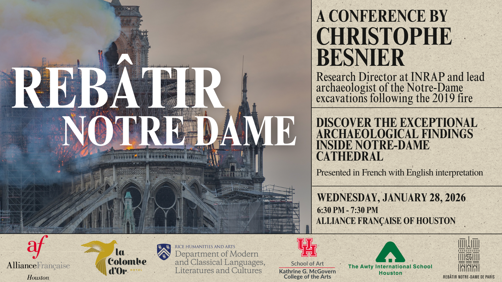 REBÂTIR NOTRE-DAME - Conference