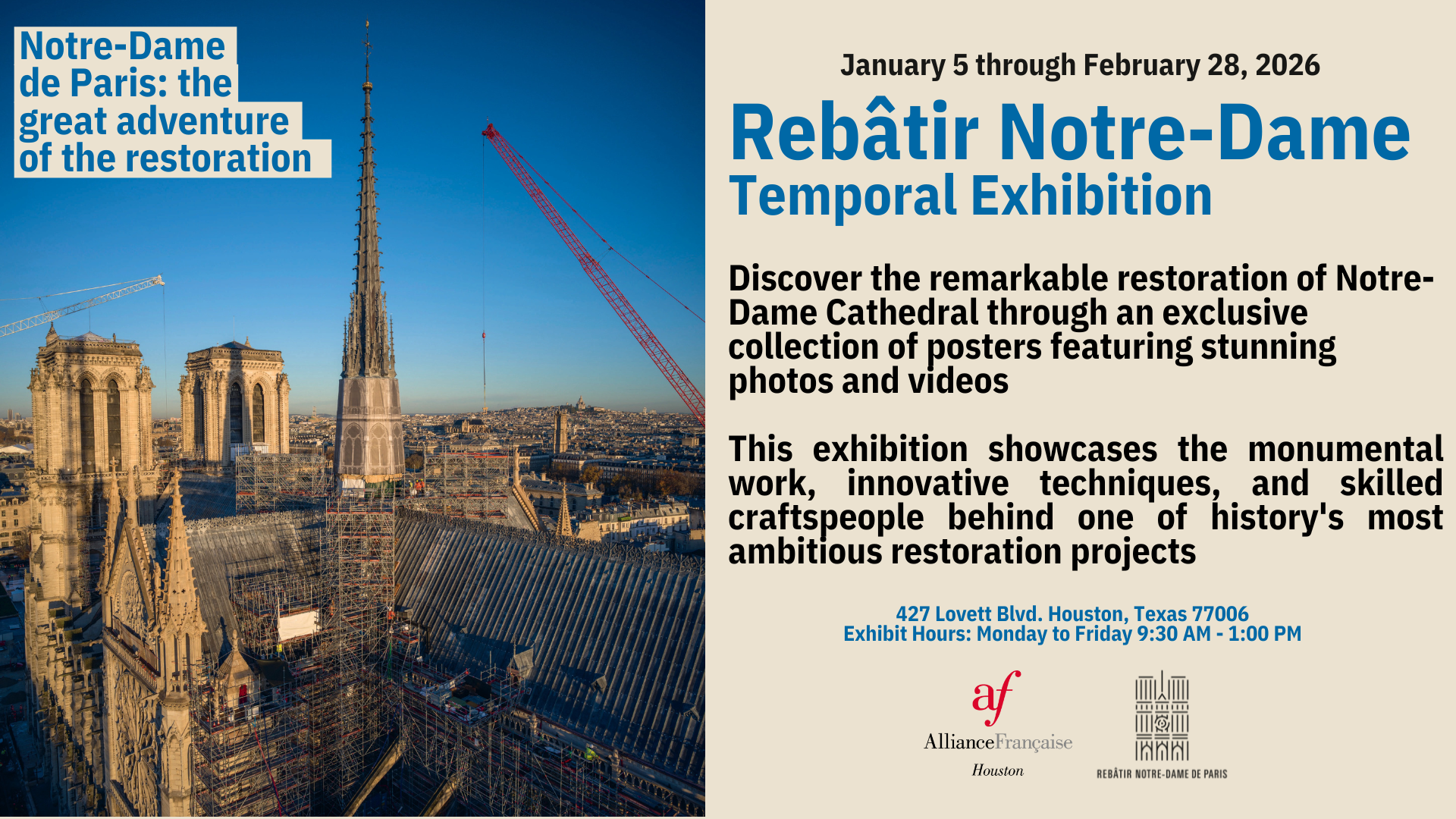 Exhibition - Notre-Dame de Paris: The Great Adventure of the Restoration