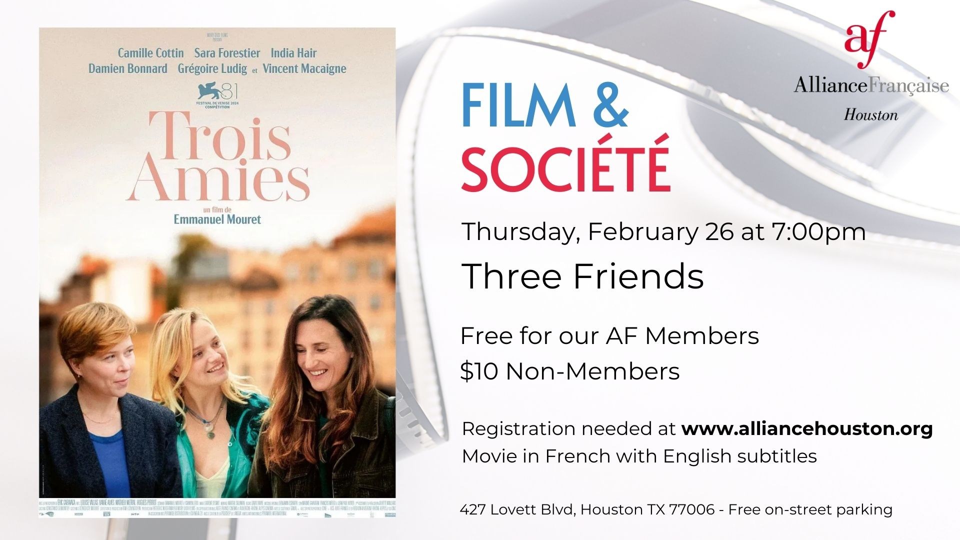 Séance Ciné de Février - February Movie Night