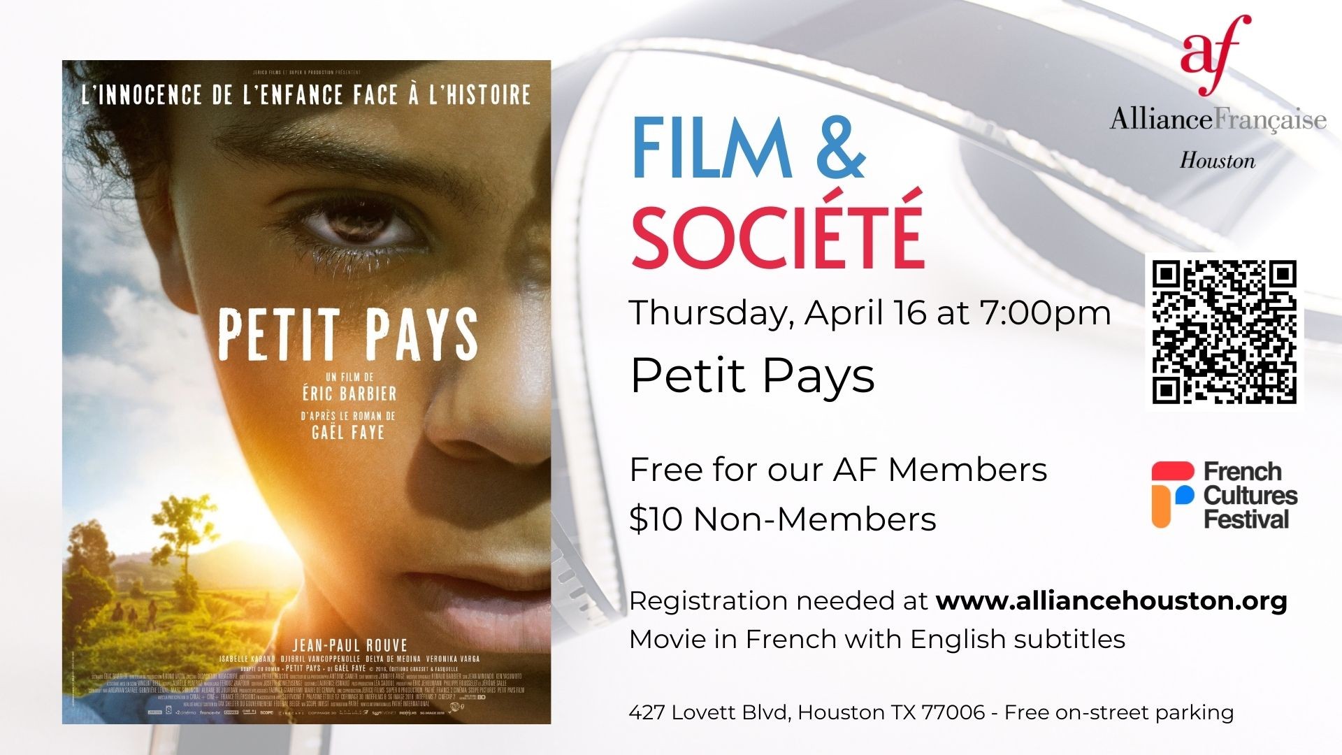 Séance Ciné d'Avril - April Movie Night