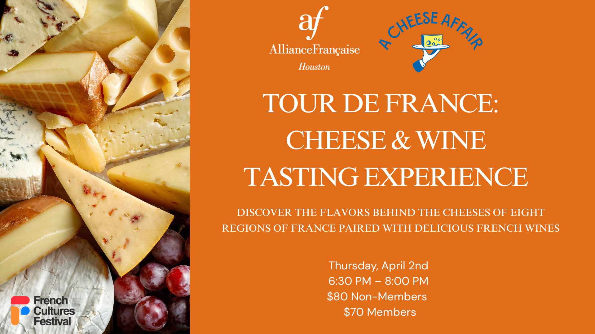Tour de France: Cheese & Wine Tasting Experience