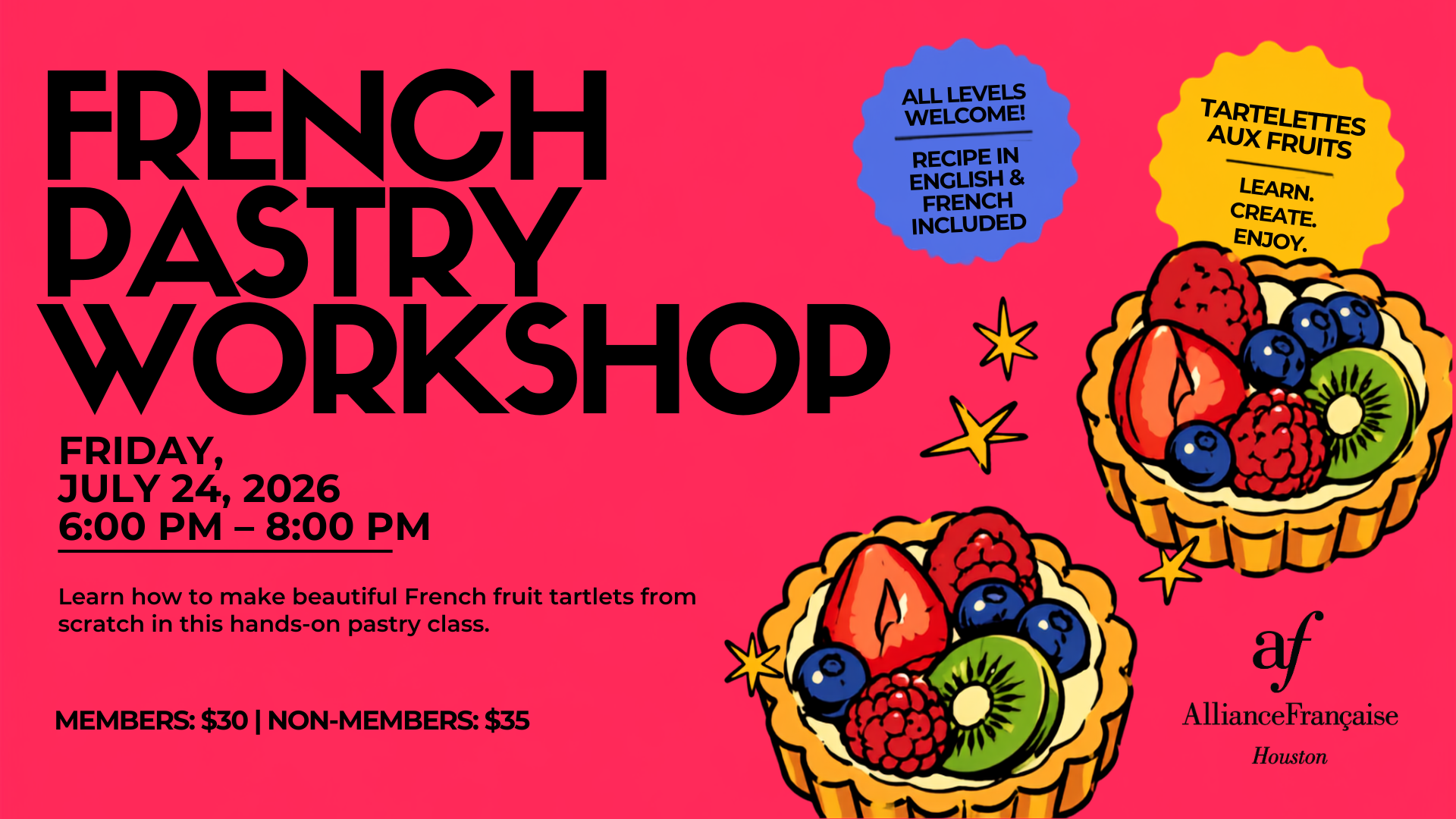 French Pastry Workshop: Tartelettes aux Fruits