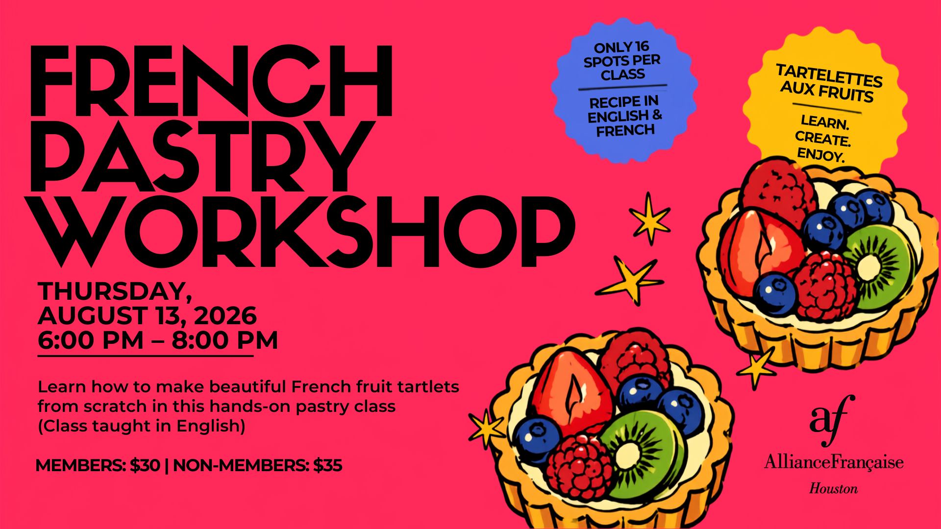 French Pastry Workshop: Tartelettes aux Fruits