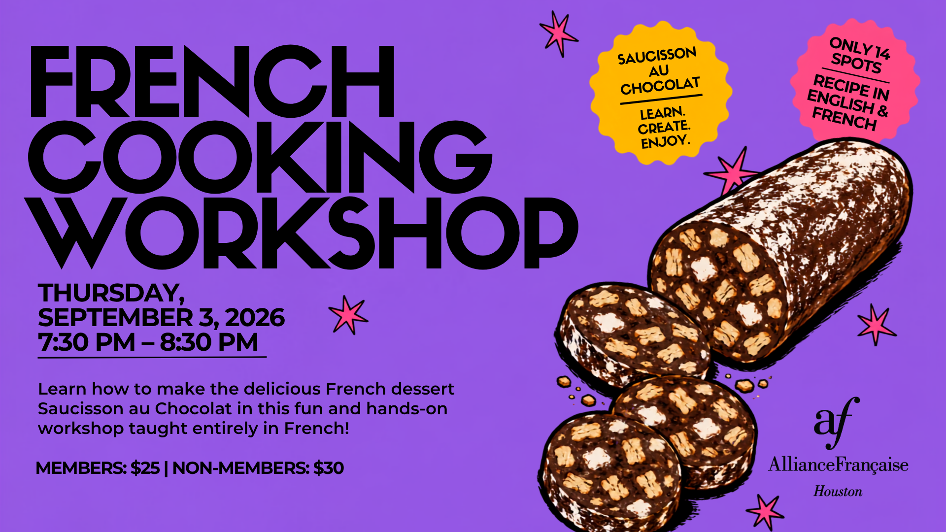 French Cooking Class: Saucisson au Chocolat (2)