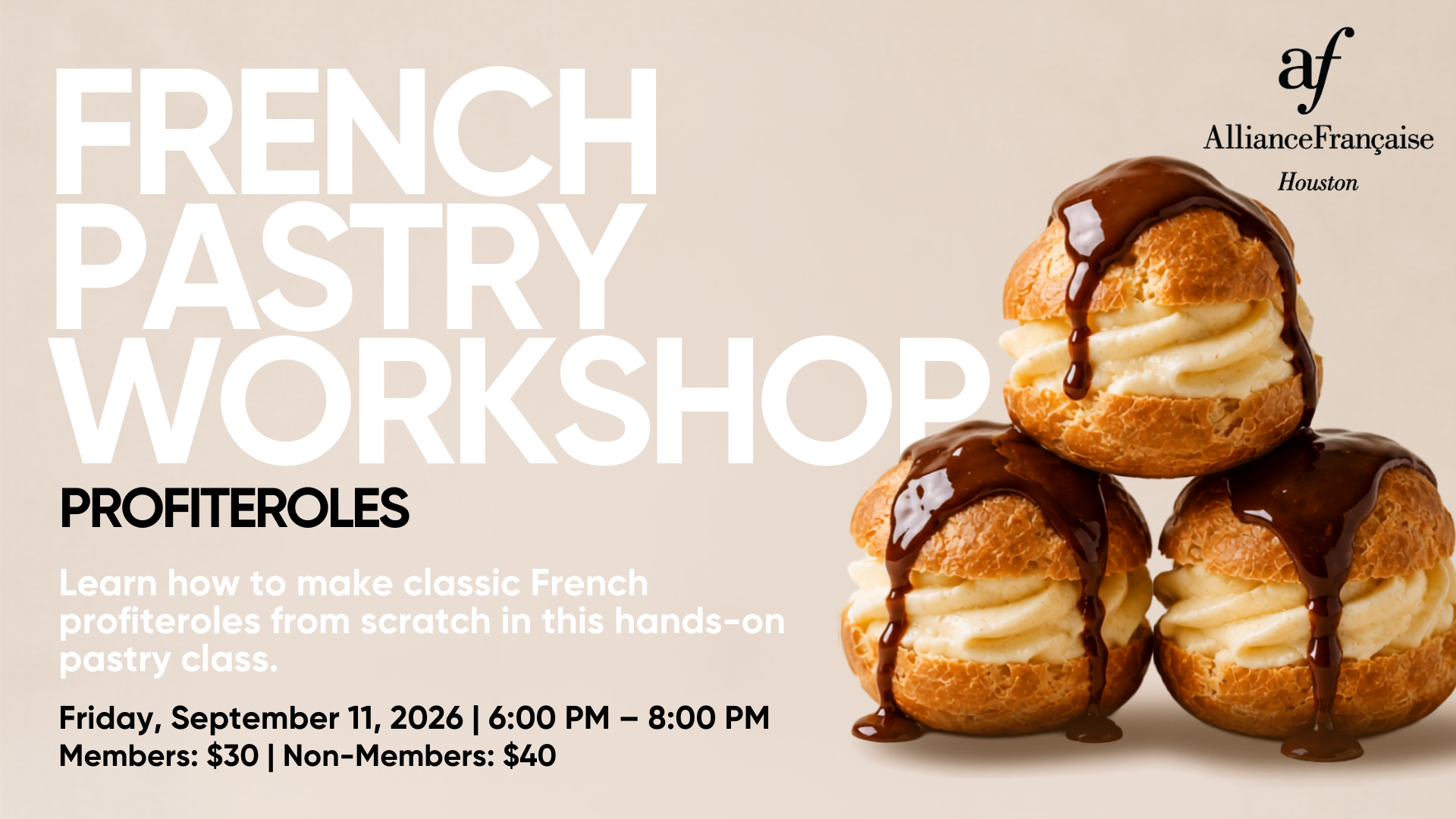 French Pastry Workshop: Profiteroles