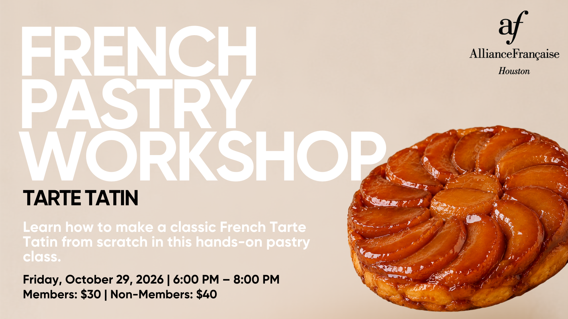 French Pastry Workshop: Tarte Tatin