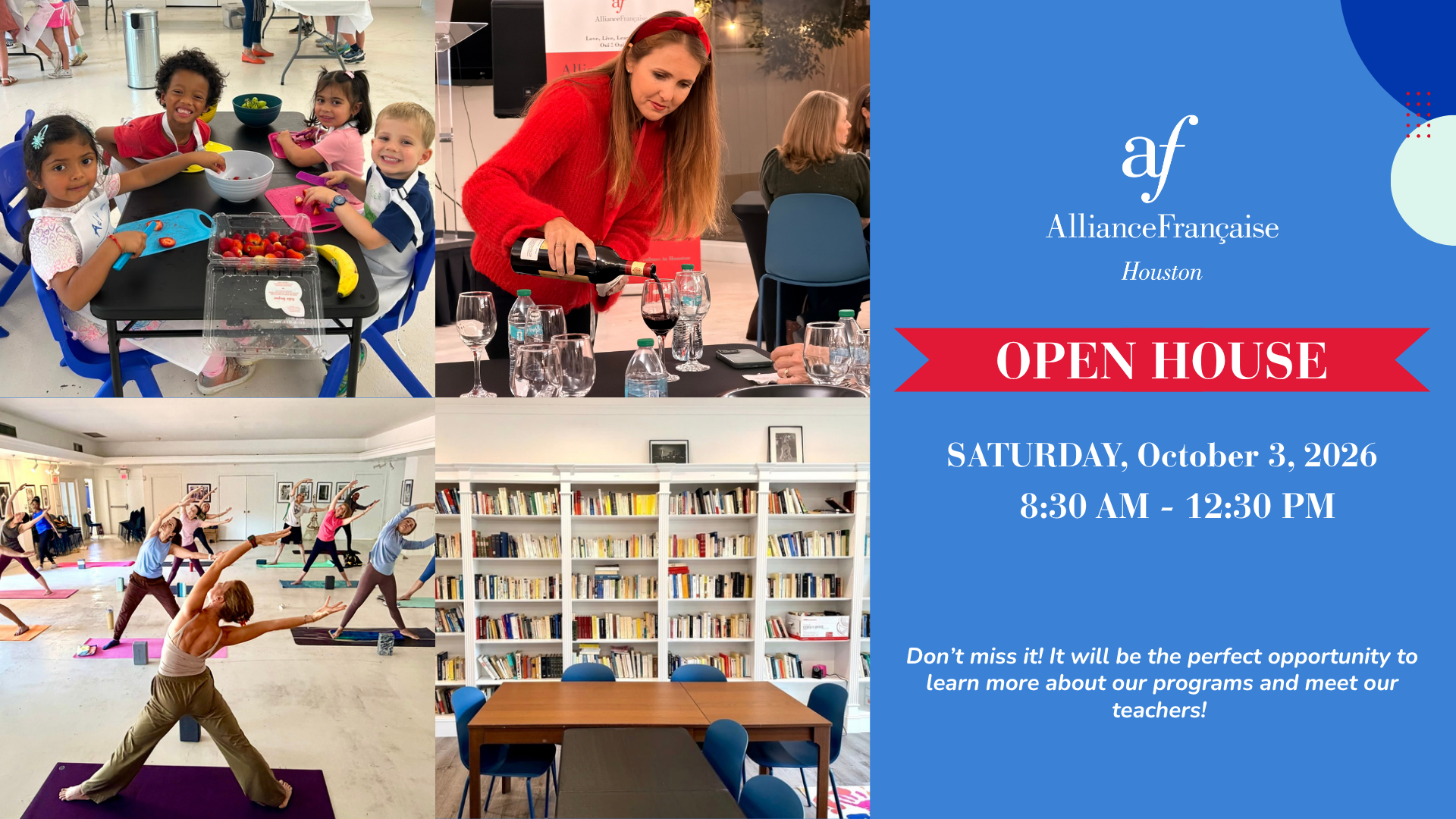 Open House at l'Alliance Française de Houston