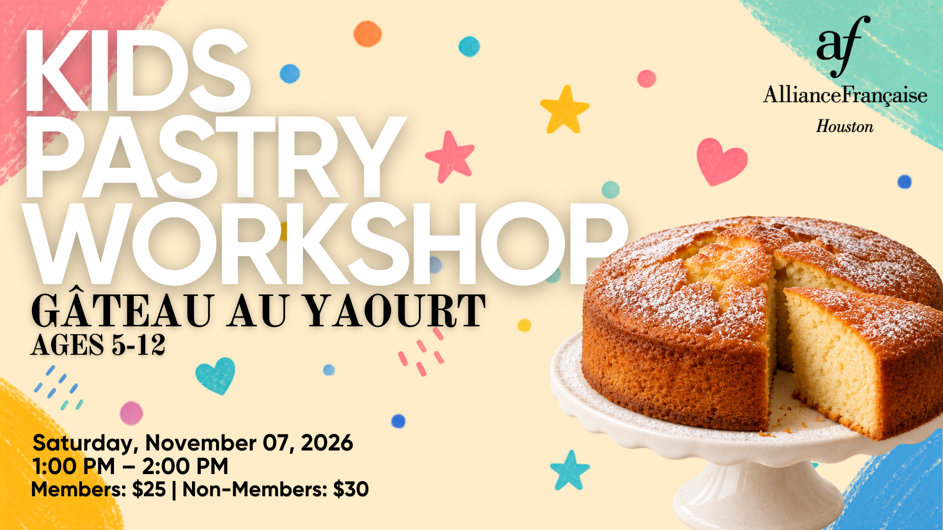 Kids Pastry Workshop: Gâteau au Yaourt
