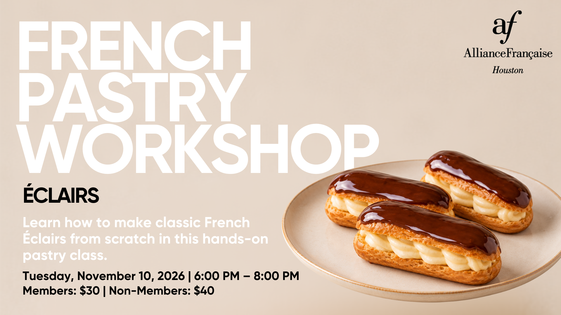 French Pastry Workshop: Éclairs