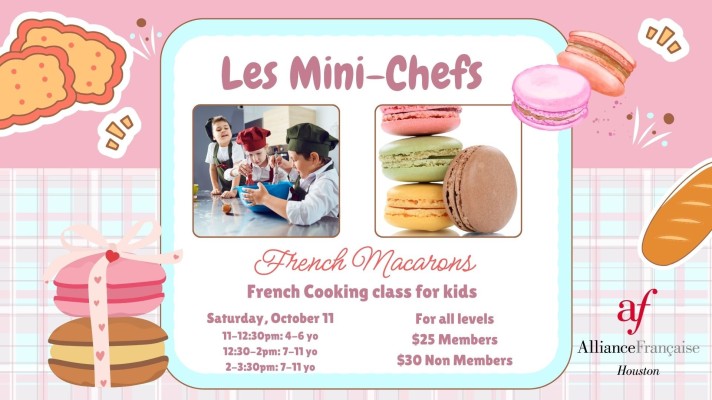 Les Mini-Chefs 4-6yo– French Pastries Workshop