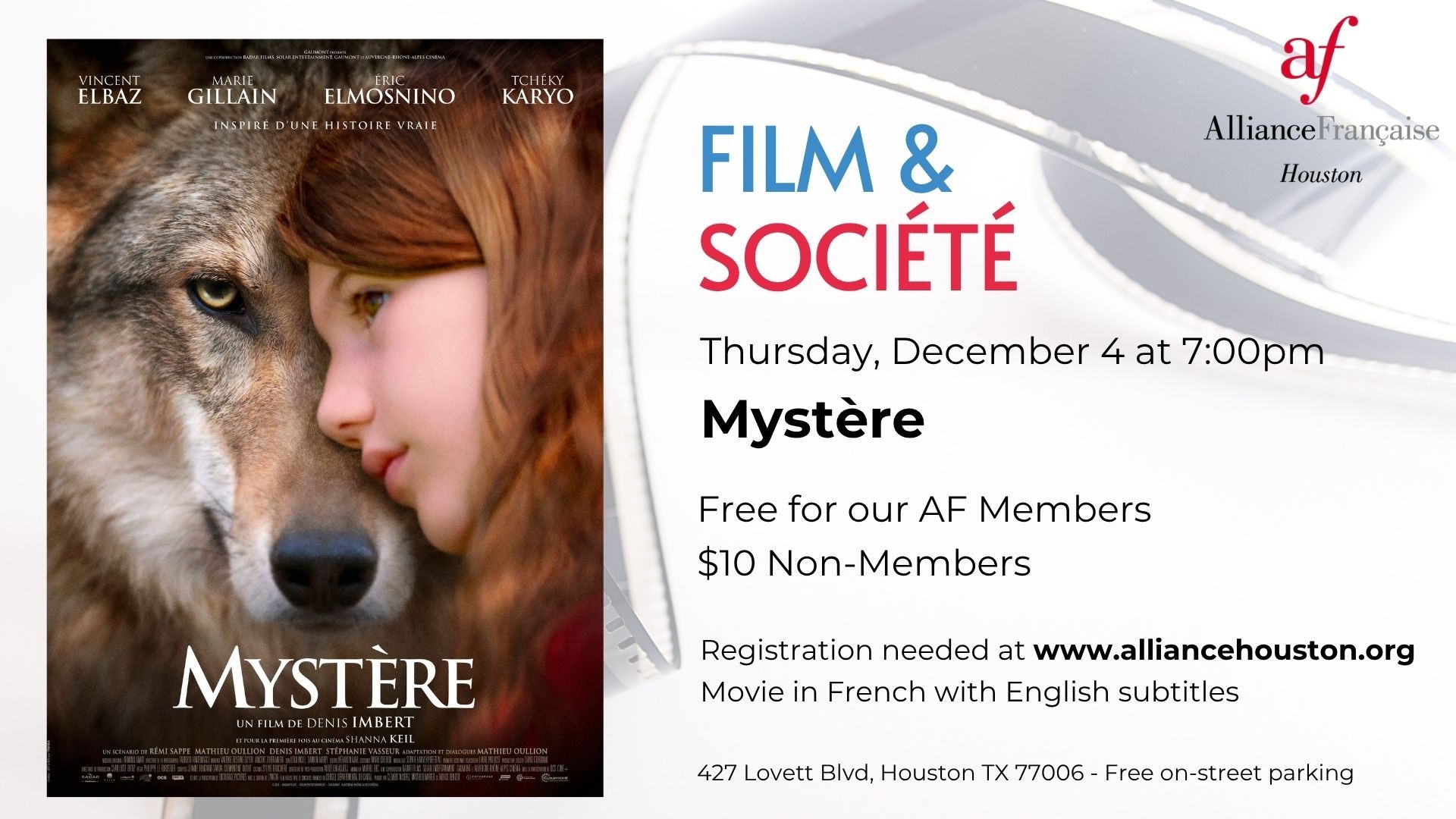 Séance Ciné de Décembre - December Movie Night